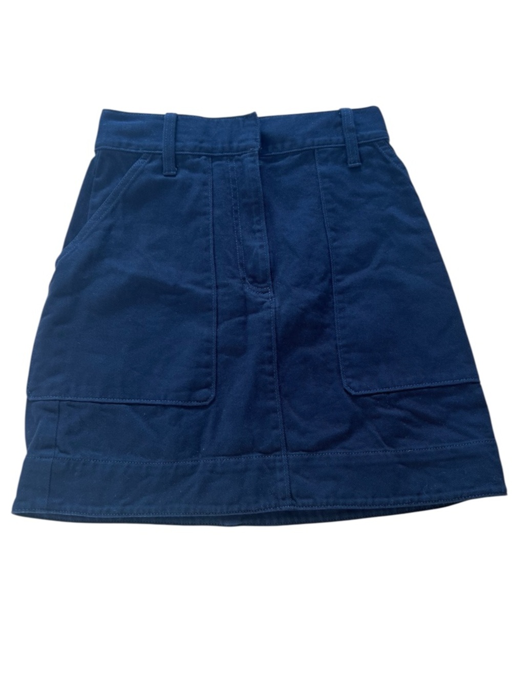 Banana Republic Black Corduroy Utility Mini Skirt 0 High Rise Pockets Preppy - Picture 1 of 10